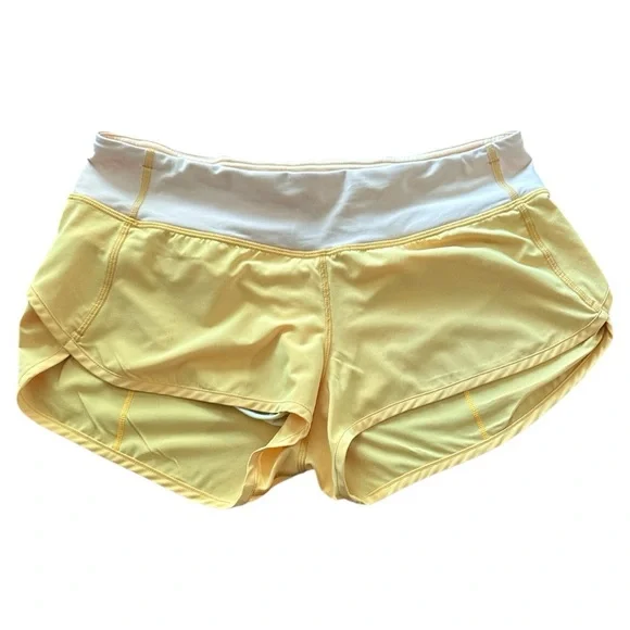 Lululemon Speed Up Short Coolmax 2.5”Burning Yellow. Size 6 - Picture 5 of 12
